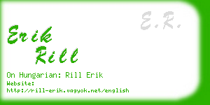 erik rill business card